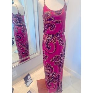 Cache maxi dress lightweight with long side slit
